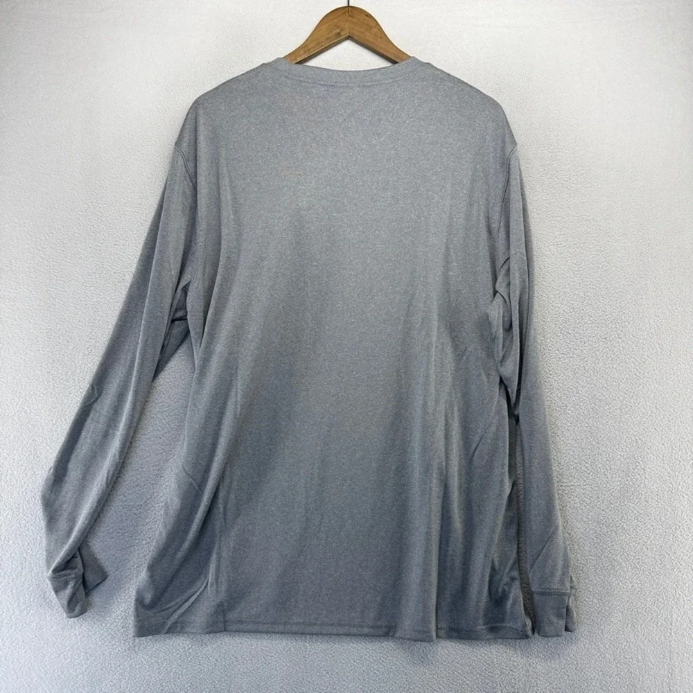 Detroit Lions Shirt Mens XL Gray Ultra Game Performance Lightweight Spellout NEW